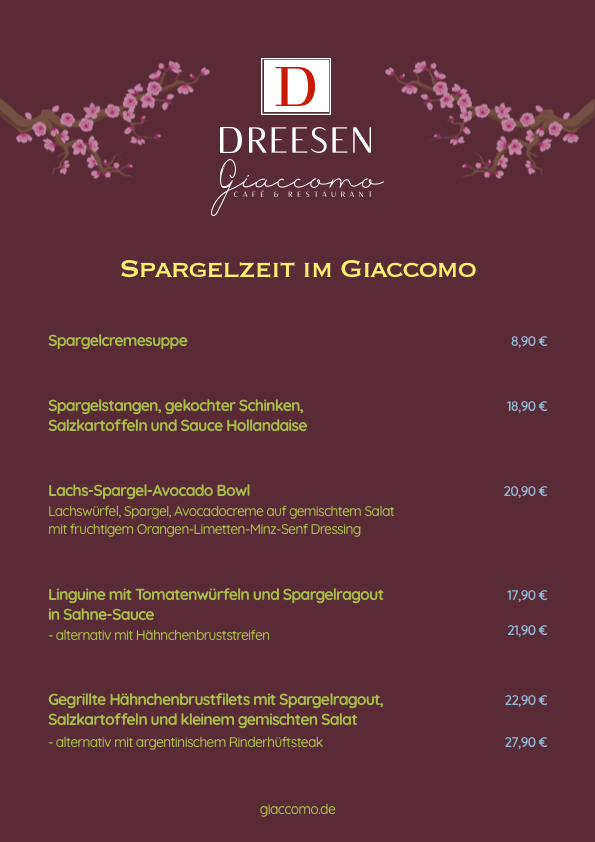 Spargel Empfehlungskarte
